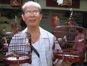 Bird Man - Bird Market - Kowloon, Hong Kong