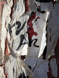 Caligraphy on Temple Pillar - Gansu Province