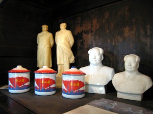 Mao memorabilia on sale in the 'funky' shops of the French Concession - Shanghai, China